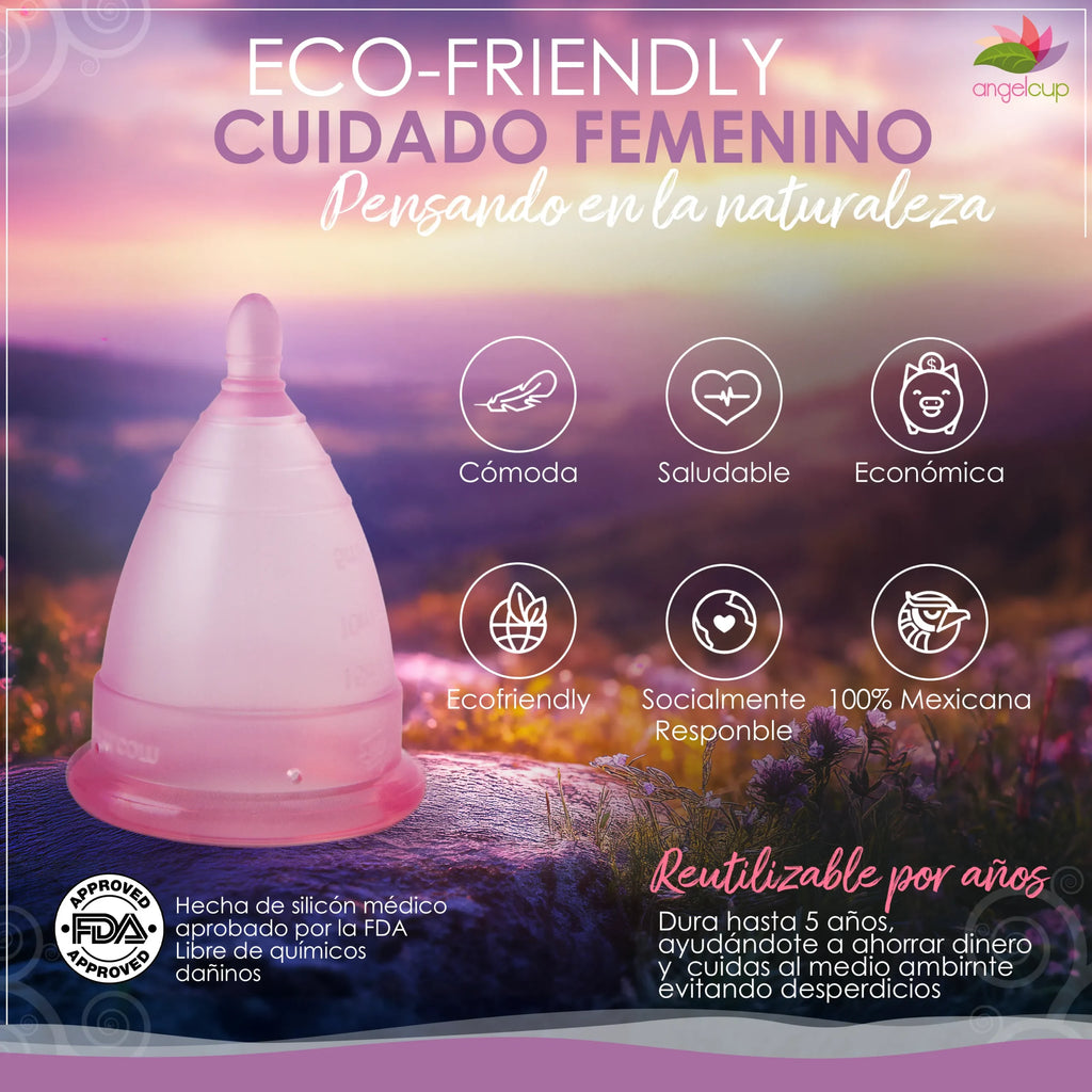Copas Menstruales Angelcup Rosa