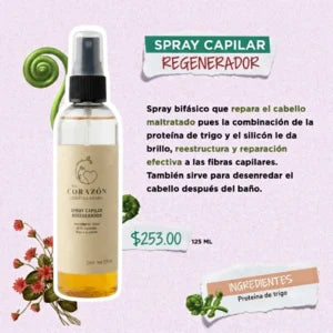 Spray Capilar con Proteína de Trigo 125 ml