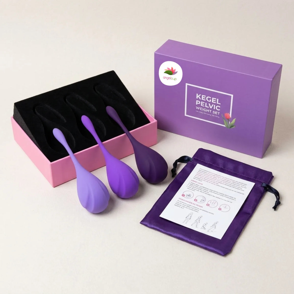Pesas de Kegel para Suelo Pélvico Angelcup