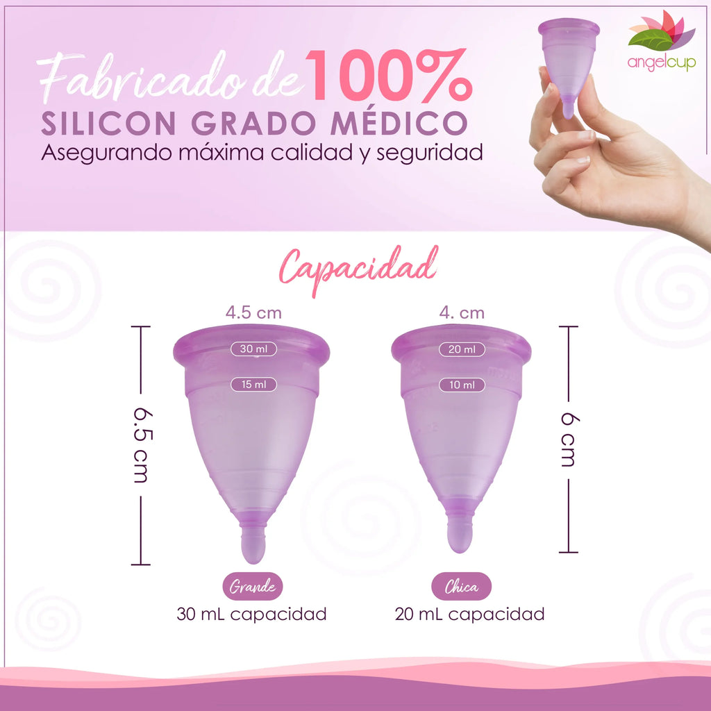 Copas Menstruales Angelcup Lila