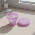 Vaso esterilizador de copa menstrual con glitter Angelcup
